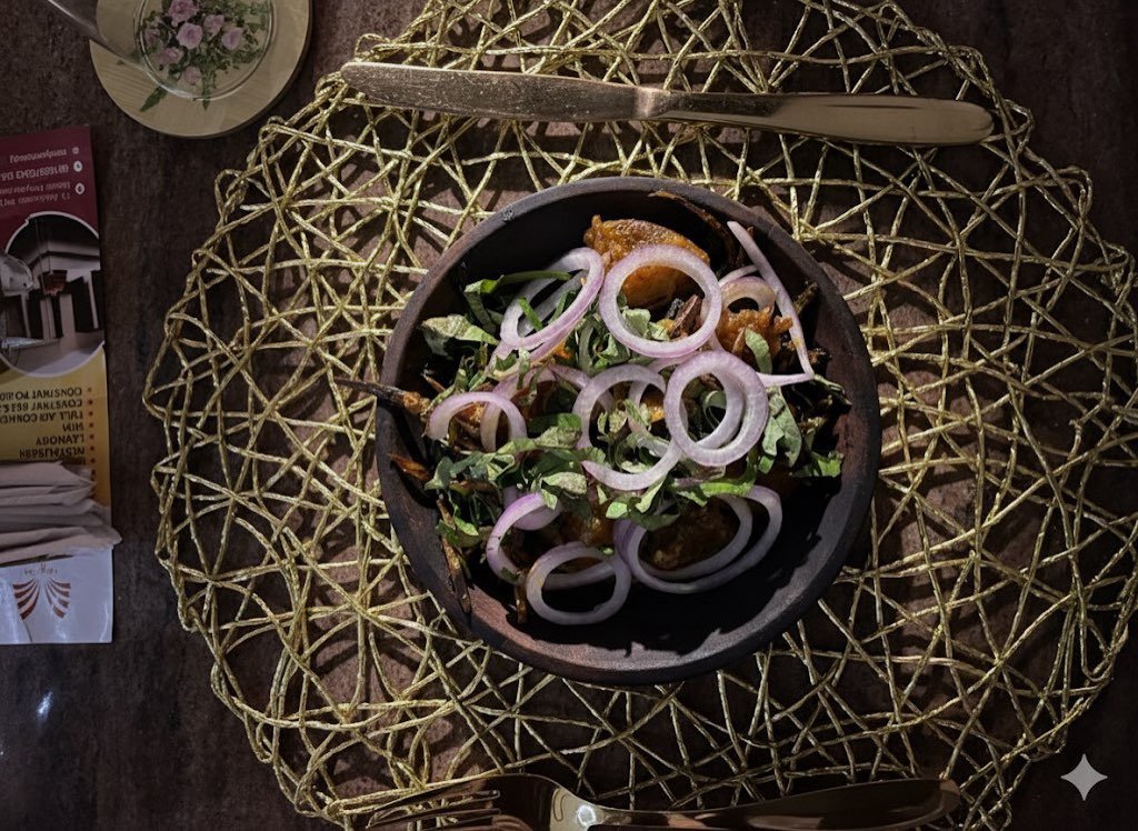 Freshly prepared dish served at the Trendy Inn restaurant